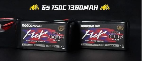 DOGCOMxMCK 1380mAh 6S 22.2V 150C 