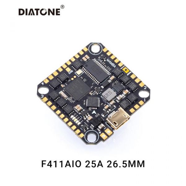 Diatone MAMBA F411 25A AIO 26 mm Diatone,MAMBA,F411,25A ,AIO,26 mm,ESC,FC,Flight control,,穿越機,無人機,空拍機