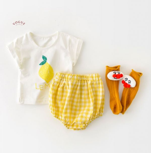 BV01559 春夏新款 卡哇依水果寶寶短袖套裝 (3款) 卡哇依,水果,寶寶,短袖,套裝,