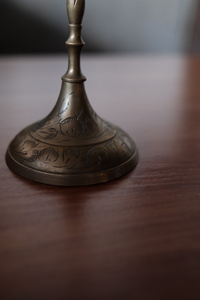 老件｜黃銅燭台 