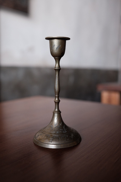 老件｜黃銅燭台 