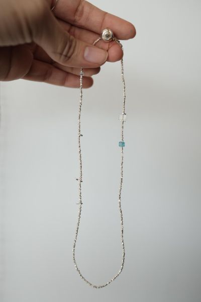 純銀月光石水晶項鍊 純銀 月光石 水晶 項鍊