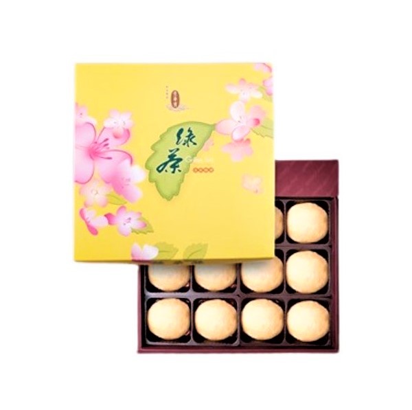 【崇華齋】綠茶酥(12入/盒)全素-中秋限定 崇華齋,綠茶酥,中秋月餅,素月餅,中秋禮盒,素食禮盒,素食網購,月餅宅配,網購月餅,月餅預購