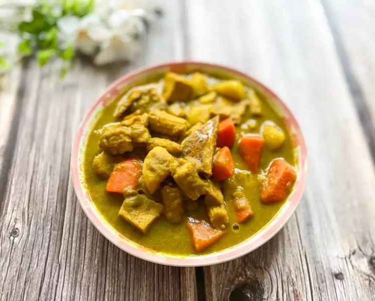 【搗蛋菇】鮮蔬綠咖哩(500克/包)全素 搗蛋菇,素食咖哩,素食滷味,素食小菜,素食即食,素食網購,素食宅配