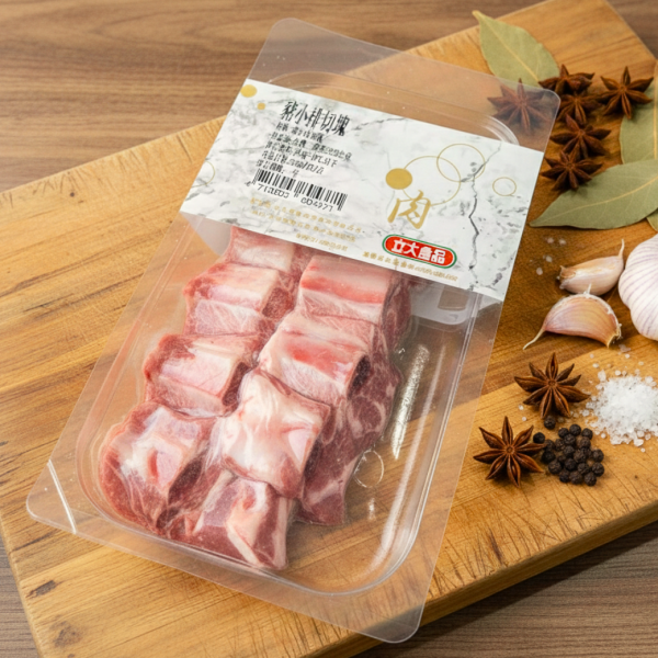 台灣立大豬小排切塊-250g 台灣豬小排,豬小排切塊,國產豬,煎豬小排,糖醋排骨,紅燒排骨