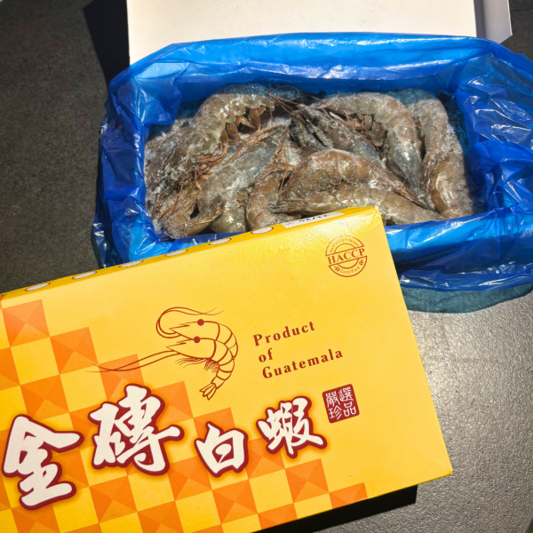 金磚白蝦-特大規格21/25 金磚白蝦,白蝦,特大,蝦子,大蝦