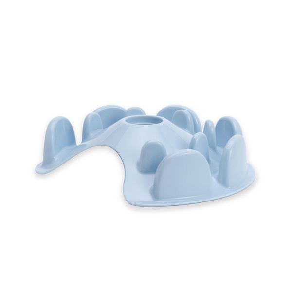 旋轉益智慢食碗(UFO迷宮-藍) 