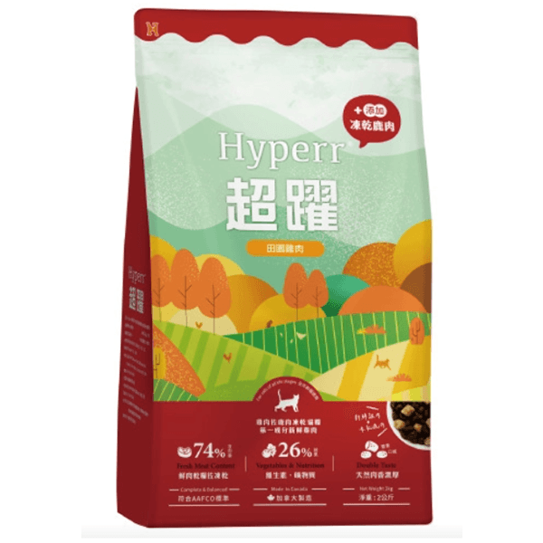 超躍貓無穀鮮肉雞肉糧+鹿凍乾300g 