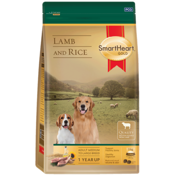 慧心自然犬糧-牧野羊肉+米3KG(中大型犬) 