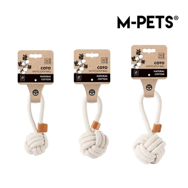 M-PETS天然棉環形潔牙球(3色) 