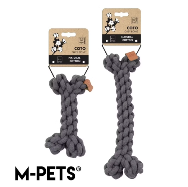 M-PETS天然棉骨形潔牙繩(2色) 