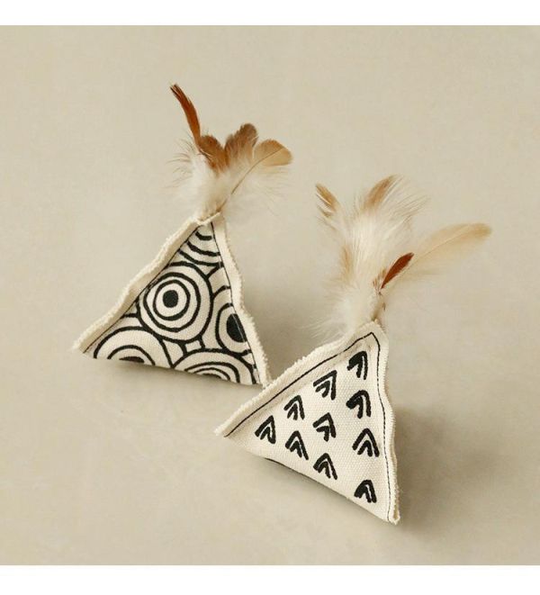 三角羽毛貓薄荷包(圖案隨機出貨) 