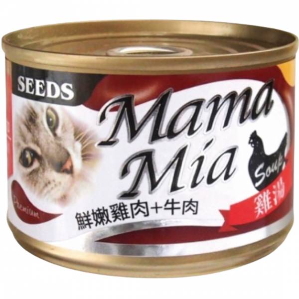 MamaMia機能愛貓雞湯餐罐170g 