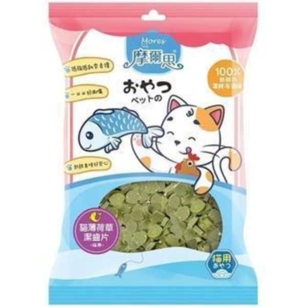 摩爾思-貓潔牙片貓草薄荷40G 
