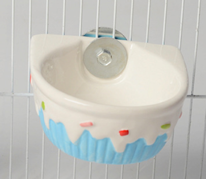 大蛋糕(粉/藍)陶瓷掛碗1 