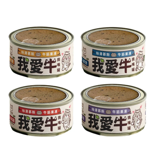 咪碼我愛牛主食慕斯貓罐80g 