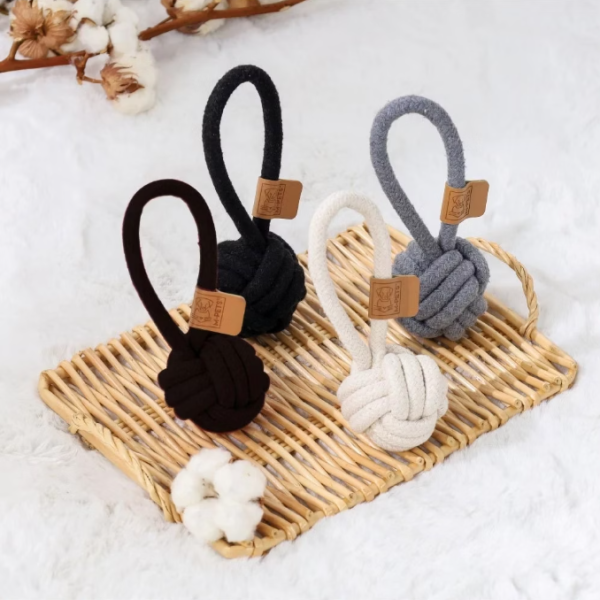 M-PETS天然棉環形潔牙球(3色) 