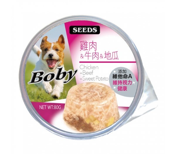Boby特級機能愛犬餐罐80g 