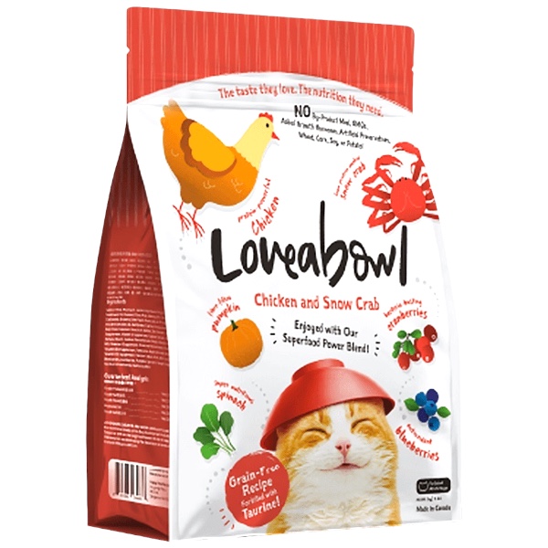 Loveabowl囍碗全齡貓無穀天然糧-雞肉&雪蟹 
