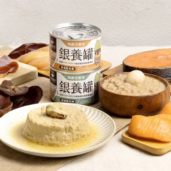 汪喵星球熟齡犬95%低鈉無膠主食罐80g&165g 