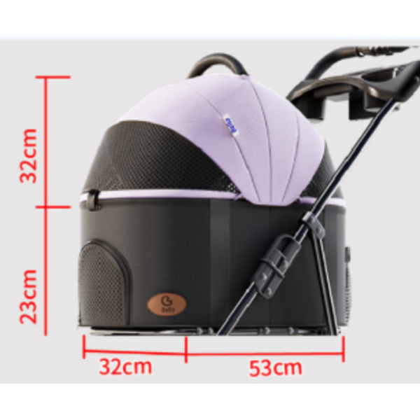 bello k3可可奶可分離四輪推車 