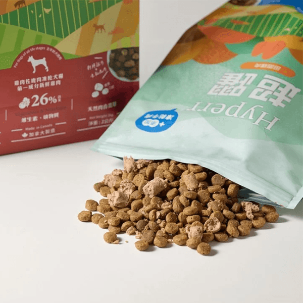 超躍狗無穀鮮肉雞肉糧+羊凍乾300g 