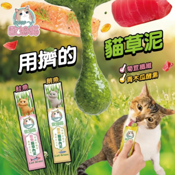 歐姆貓貓草肉泥15g單包 