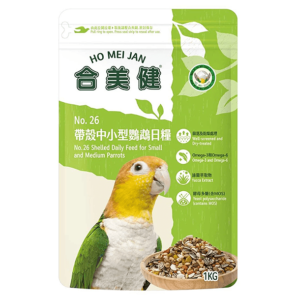 合美健NO.26中小型鸚鵡營養日糧1公斤 