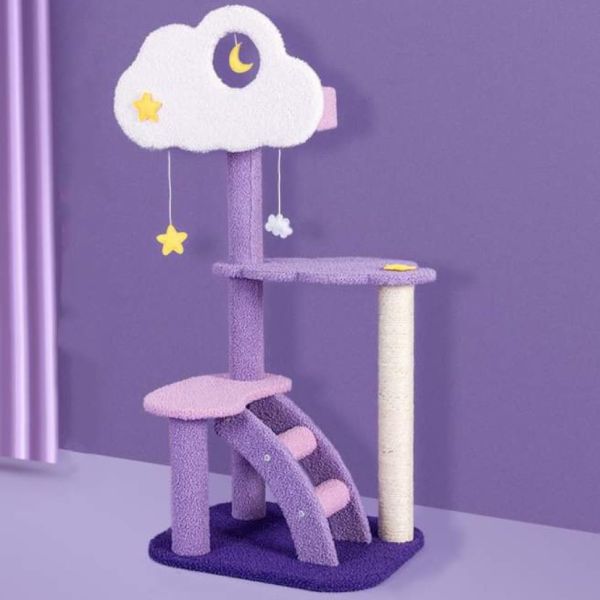 星月雙雲四層帶貓窩跳台 