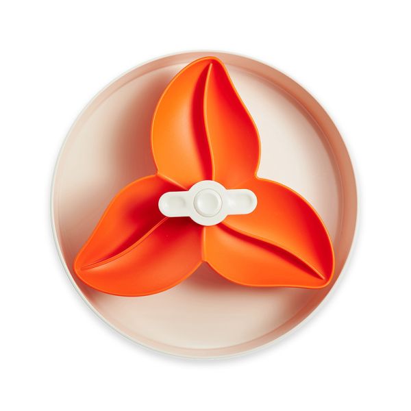 旋轉益智慢食碗(九重葛-橘) 