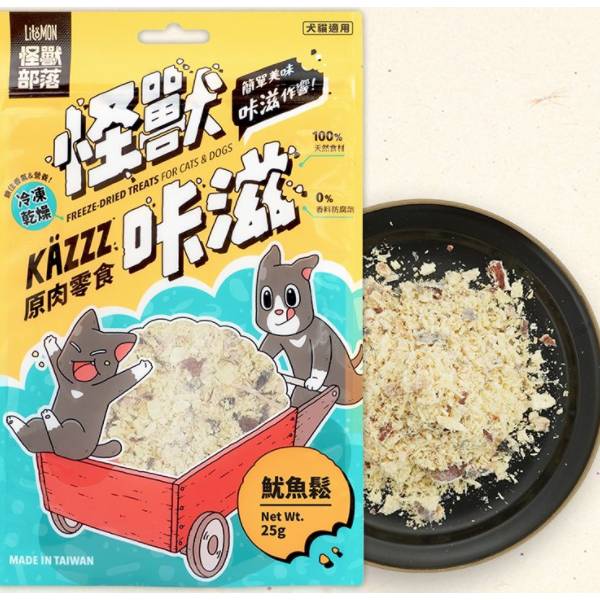 怪獸咔滋凍乾魷魚鬆 25G 