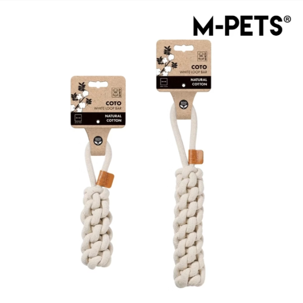 M-PETS天然棉條形潔牙繩(3色) 