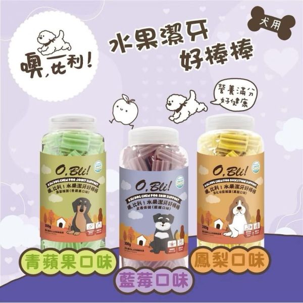 噢比利水果潔牙好棒棒300g 