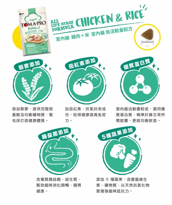 優格室內貓雞肉+米 低活動量配方 