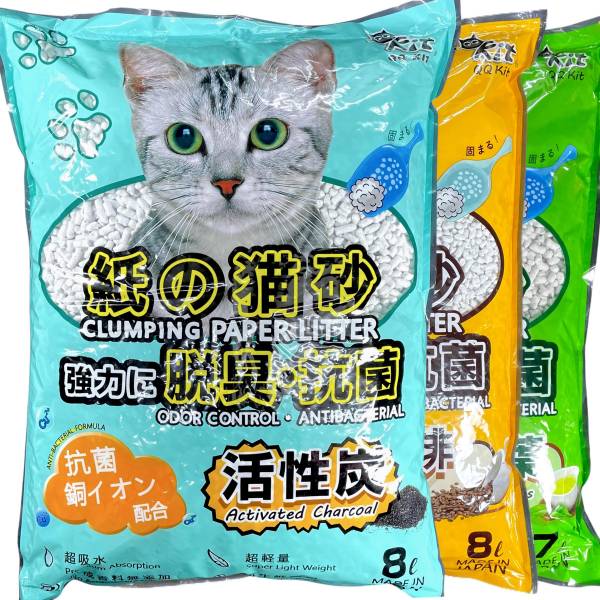 QQKIT環保紙貓紙砂8L 