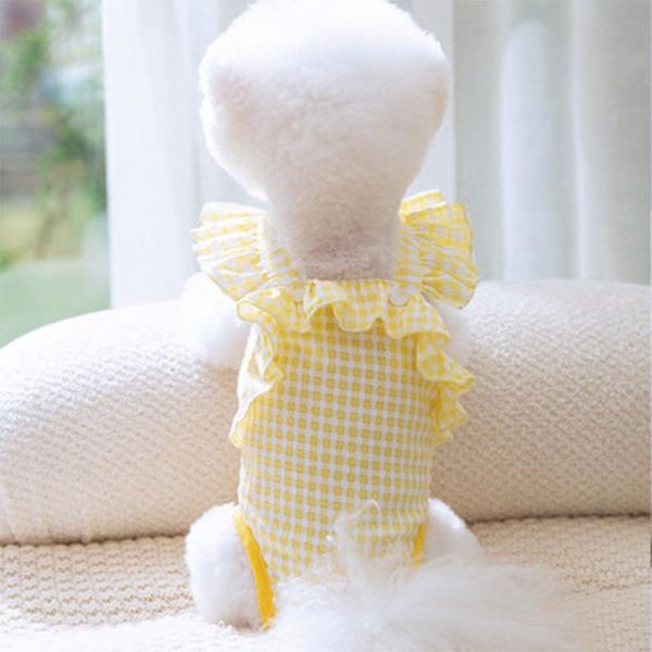 粉/黃格生理吊帶衣 