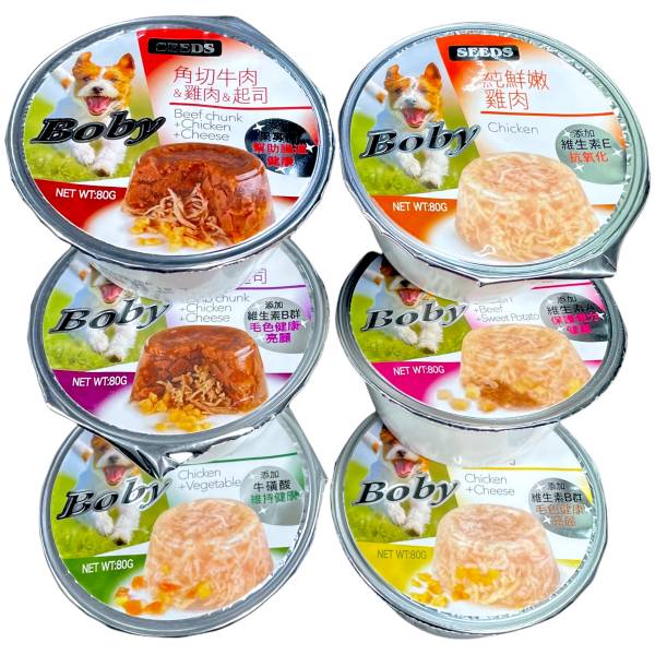 Boby特級機能愛犬餐罐80g 