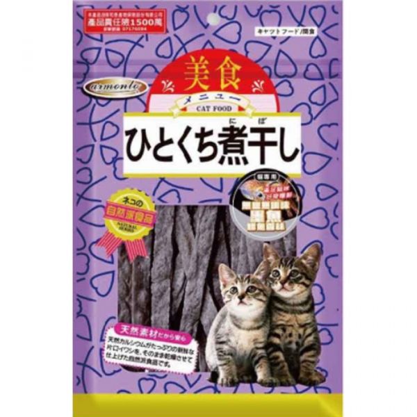 AM貓專用無鹽無調味鱈魚香絲-墨魚 
