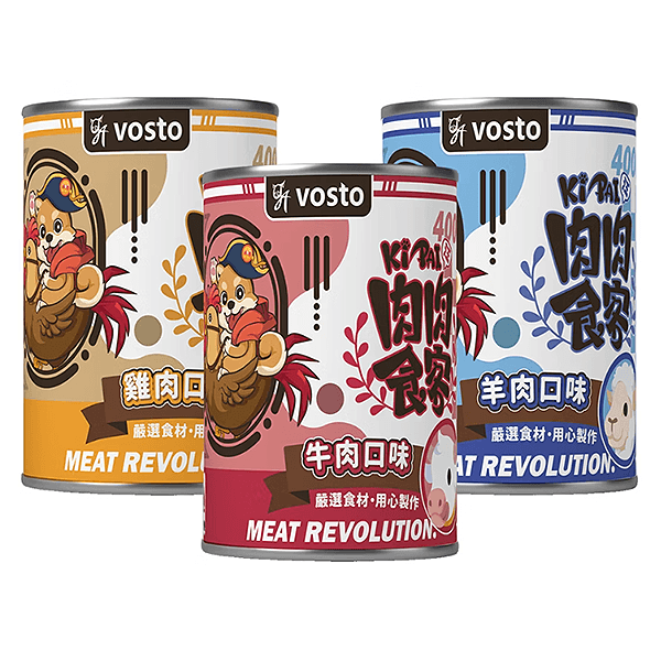 VOSTO狗罐肉肉食客400g 