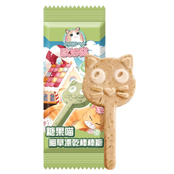 歐姆貓糖果凍乾棒棒糖1支 
