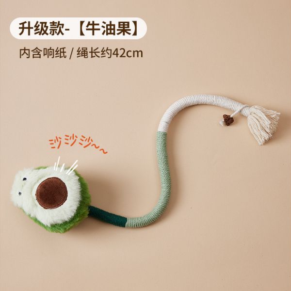 毛絨咬咬繩+蟲癭果47CM 