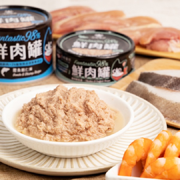 汪喵星球98%鮮肉無膠主食貓罐80G&165G 