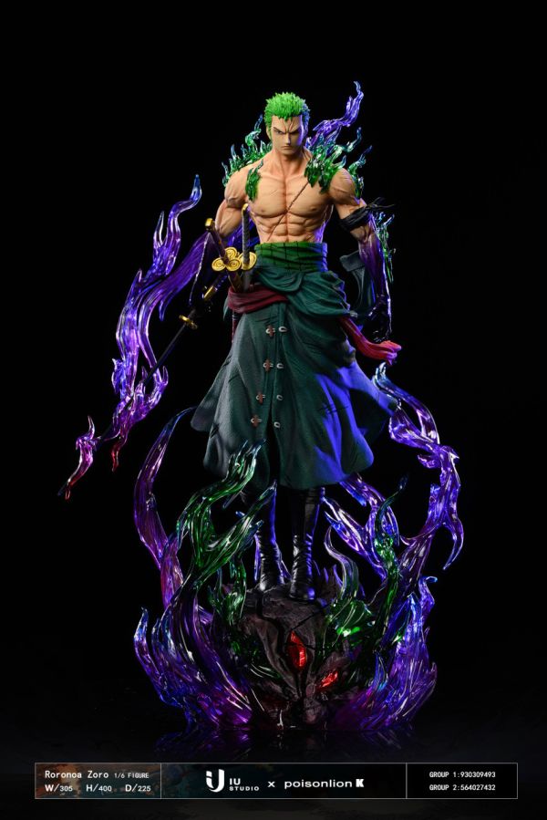 【已截單/洽客服報價】【40CM】IU工作室 索隆(贈雙型態) 索隆,GK,雕像,模型,玩具,公仔,模獸,魔獸,盒玩,新竹模型,新竹景點,火影忍者,naruto,海賊王,遊戲王,鬼滅之刃,精靈寶可夢,七龍珠,死神