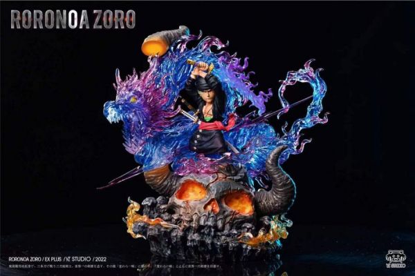 【海外代購】【19CM】YZ工作室 鬼島 索隆 飛龍火焰 索隆,GK,雕像,模型,玩具,公仔,模獸,魔獸,盒玩,新竹模型,新竹景點,火影忍者,naruto,海賊王,遊戲王,鬼滅之刃,精靈寶可夢,七龍珠,死神