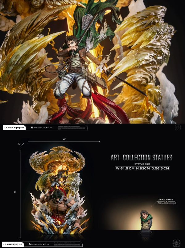 【預定】【83CM】Hertz工作室 進擊的巨人 艾倫 