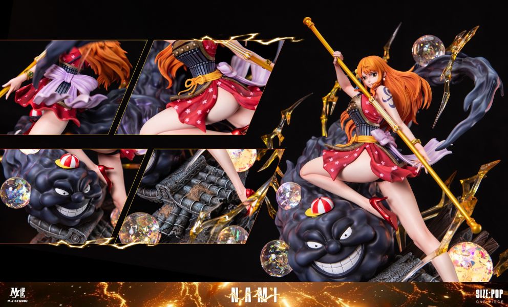 【海外代購】【33CM】漫匠工作室 娜美 忍術 雷霆宙斯 娜美,GK,雕像,模型,玩具,公仔,模獸,新竹模型,新竹景點,火影忍者,咒術迴戰,海賊王,遊戲王,鬼滅之刃,精靈寶可夢,七龍珠,死神
