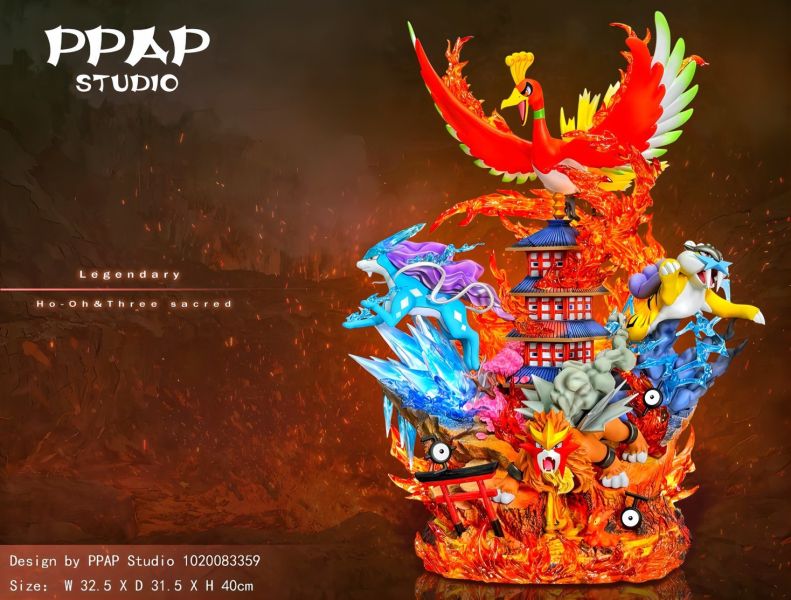 【海外代購】【40CM】PPAP工作室 聖獸組 鳳王&水君&雷公&炎帝 聖獸,GK,雕像,模型,玩具,公仔,模獸,新竹模型,新竹景點,火影忍者,咒術迴戰,海賊王,遊戲王,鬼滅之刃,精靈寶可夢,七龍珠,死神