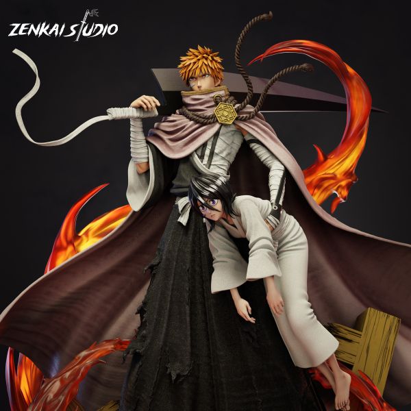 【已截單/洽客服報價】【42CM】Zenkai工作室 黑崎一護拯救露琪亞 一護,GK,雕像,模型,玩具,公仔,模獸,新竹模型,新竹景點,火影忍者,咒術迴戰,海賊王,遊戲王,鬼滅之刃,精靈寶可夢,七龍珠,死神