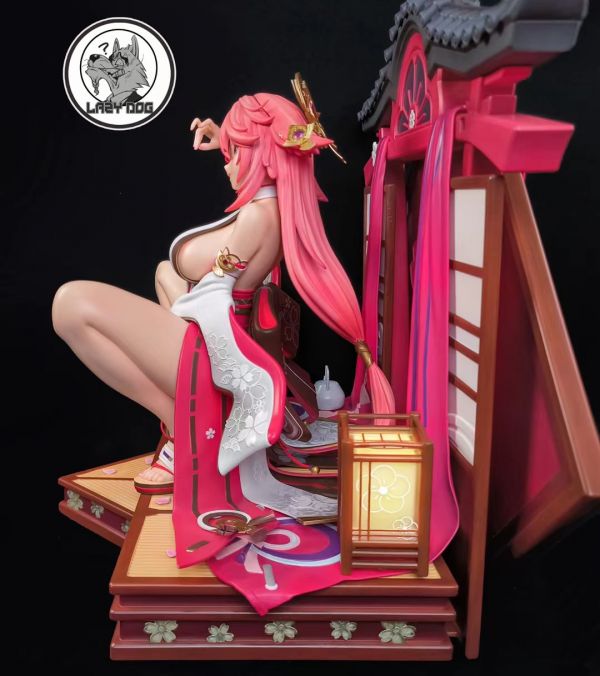 【海外代購】【38CM】lazydog  八重神子(可脫) 須佐,GK,雕像,模型,玩具,公仔,模獸,魔獸,盒玩,新竹模型,新竹景點,火影忍者,naruto,海賊王,遊戲王,鬼滅之刃,精靈寶可夢,七龍珠,死神