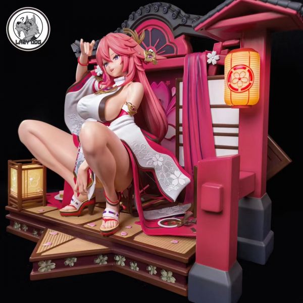 【海外代購】【38CM】lazydog  八重神子(可脫) 須佐,GK,雕像,模型,玩具,公仔,模獸,魔獸,盒玩,新竹模型,新竹景點,火影忍者,naruto,海賊王,遊戲王,鬼滅之刃,精靈寶可夢,七龍珠,死神